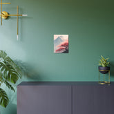 Metal Art Sign - Cherry Blossom Mountain Landscape Wall Decor - The Art Hub