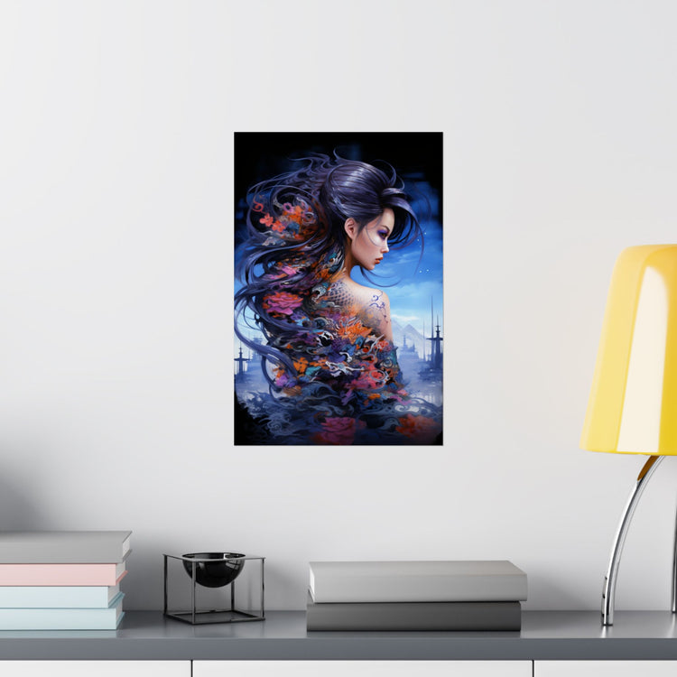 Fantasy Vertical Poster — Minimal Modern Wall Art - The Art Hub