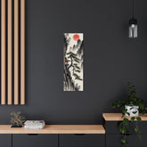 Japanese Landscape with Red Sun Vertical Wall Decor - The Art Hub