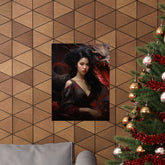 Dragon Empress Matte Poster — Dark Fantasy Portrait Wall Art - The Art Hub