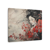 Oriental Geisha Metal Art Floral Japanese Wall Decor - The Art Hub