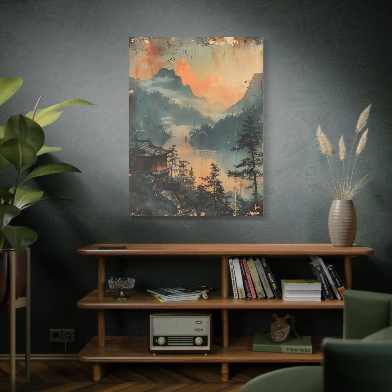 Chinese Landscape Art — Tranquil Mountain Lake Landscape - The Art Hub