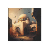 Islamic Mosque Metal Art Desert Sunrise Architectural Wall Decor - The Art Hub