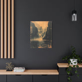 Chinese Landscape Art - Moody Mountain Lake Landscape Art - The Art Hub