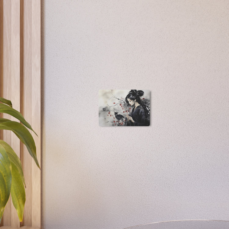 Metal Art Elegant Geisha & Cat Wall Decor - The Art Hub