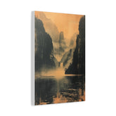 Chinese Landscape Art - Moody Mountain Lake Landscape Art - The Art Hub