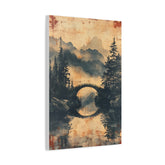 Chinese Landscape Painting Art — Misty Forest Landscape Matte Stretched Print - The Art Hub