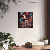 Matte Vertical Poster — Ethereal Floral Woman Art Print - The Art Hub