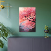 Cherry Blossom Metal Art Sign – Japanese Sakura Wall Decor - The Art Hub