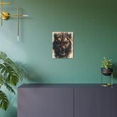 Roaring Tiger Metal Art Sign Fierce Wall Decor for Home, Office & Man Cave - The Art Hub