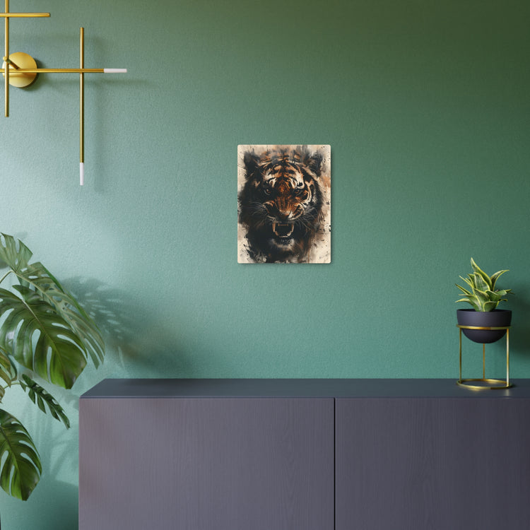 Roaring Tiger Metal Art Sign Fierce Wall Decor for Home, Office & Man Cave - The Art Hub