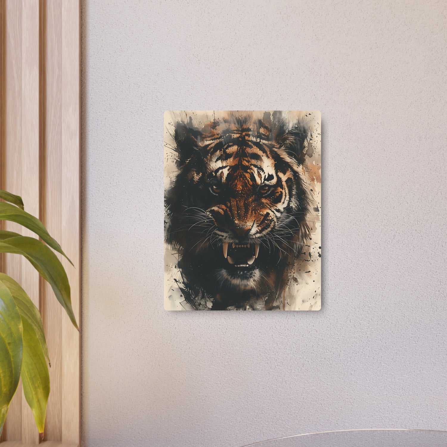Roaring Tiger Metal Art Sign Fierce Wall Decor for Home, Office & Man Cave - The Art Hub