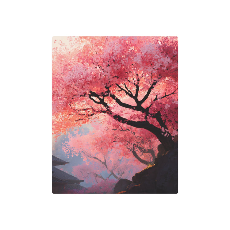 Cherry Blossom Metal Art Sign – Japanese Sakura Wall Decor - The Art Hub
