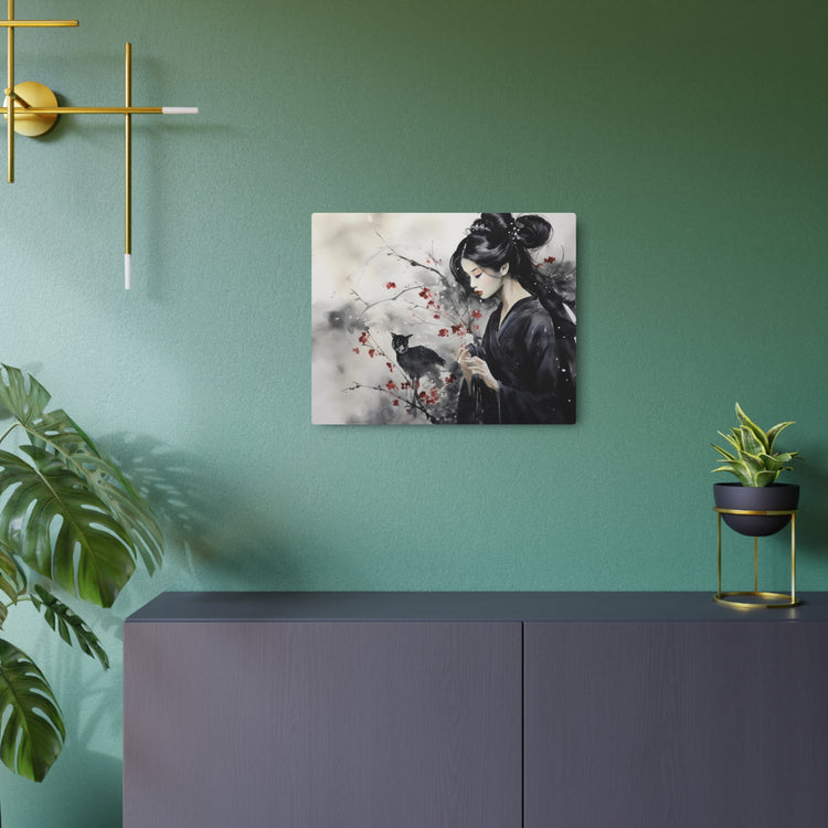 Metal Art Elegant Geisha & Cat Wall Decor - The Art Hub