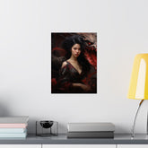 Dragon Empress Matte Poster — Dark Fantasy Portrait Wall Art - The Art Hub
