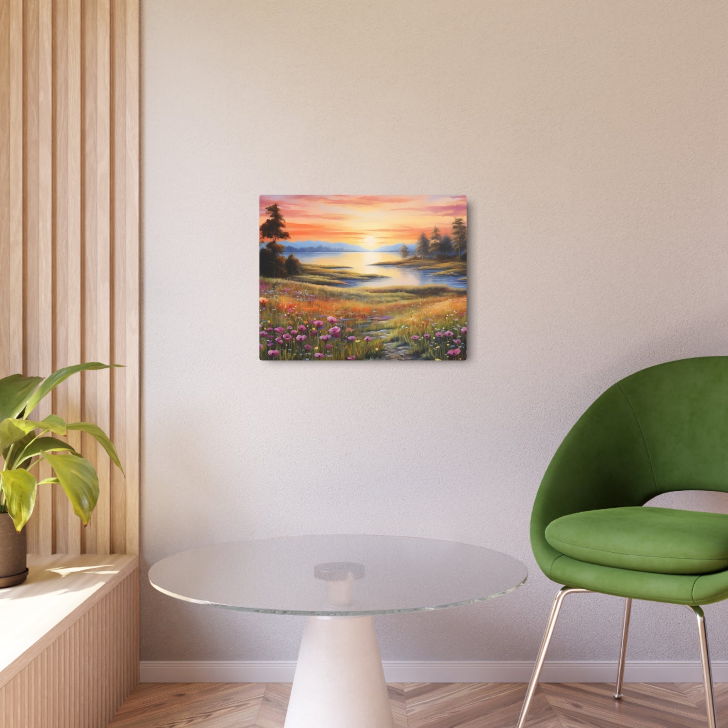 Metal ArtSunset Meadow Landscape Wall Art - The Art Hub