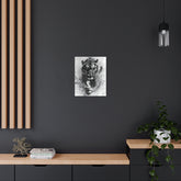 Tiger Metal Art — Dramatic Black & White Running Tiger Wall Decor - The Art Hub