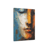 Abstract Face Metal Art Modern Textured Wall Decor - The Art Hub