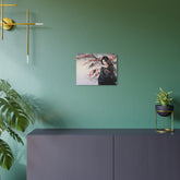 Metal Art Geisha with Sakura & Crows Wall Decor - The Art Hub