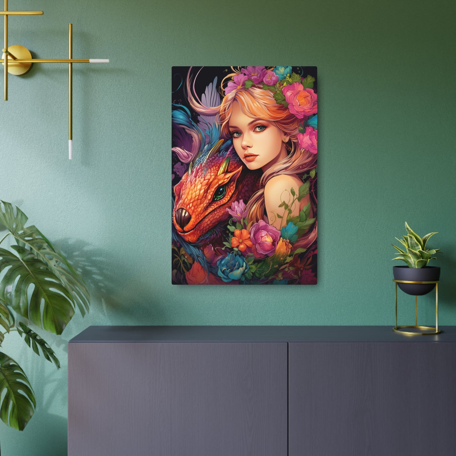 Fantasy Metal Art – Decorative Wall Plaque - The Art Hub