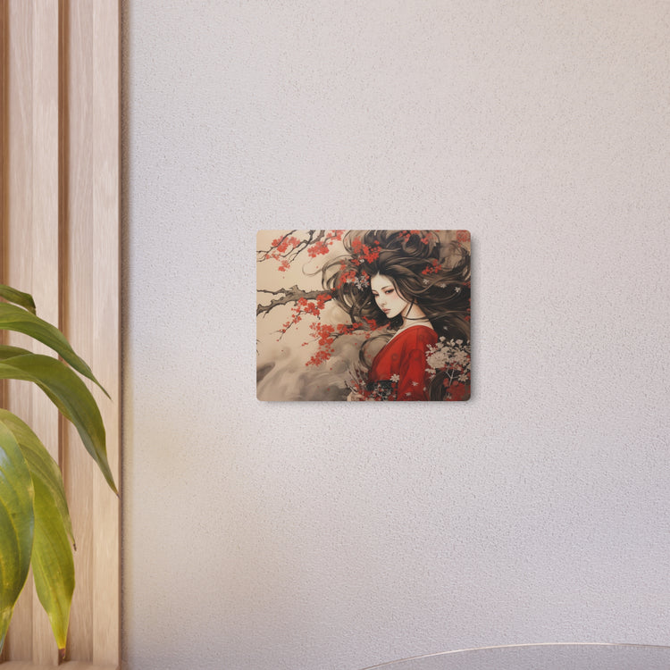 Metal Art Japanese Geisha Cherry Blossom Wall Decor - The Art Hub
