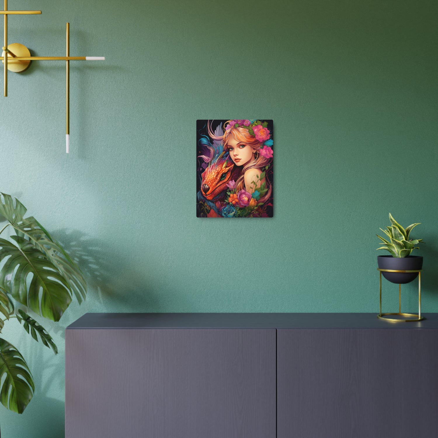 Fantasy Metal Art – Decorative Wall Plaque - The Art Hub