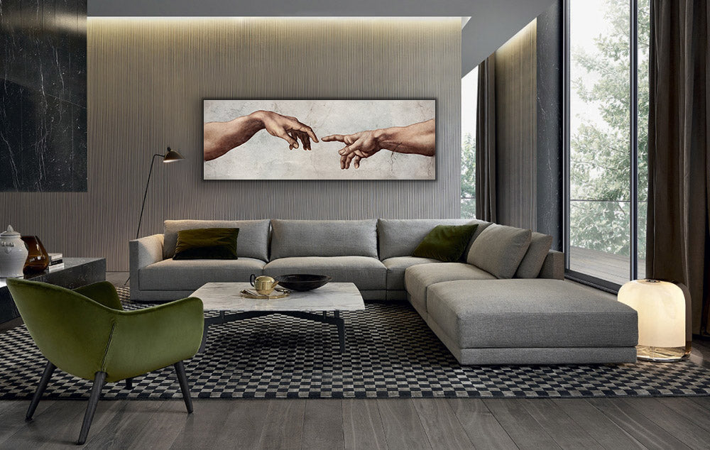 Michaelangelo's " Creation"-Printed Artwork