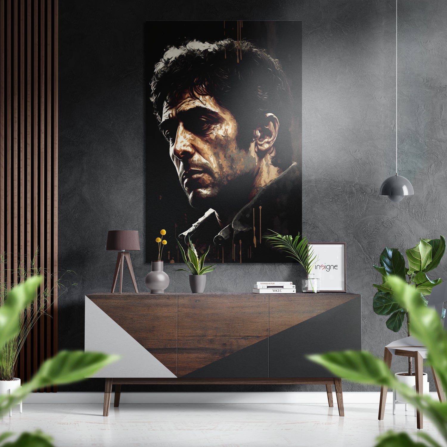 Al Pacino Brushed Aluminum Dibond Wall Art