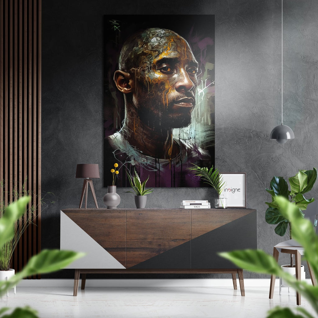 Kobe Bryant Brushed Aluminum Dibond Wall Art