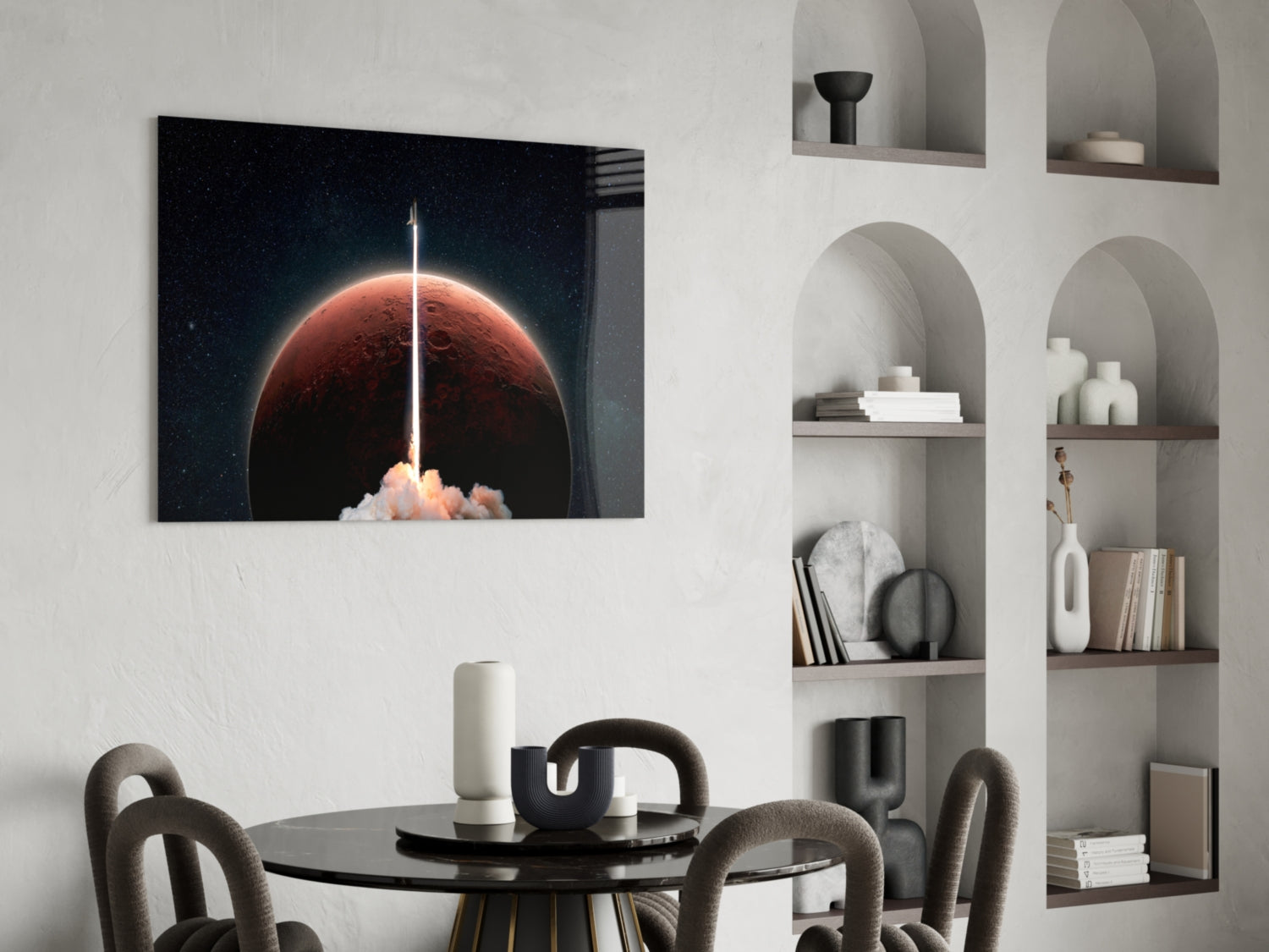 Abstract Art Glass Wall Art